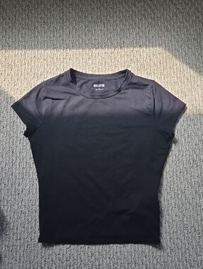 Hollister Black Short Sleeve Sleek Everyday Crewneck Tee